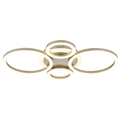 Globo - LED-taklampa LED/40W/230V 2700/4500/6500K Ø 35,5x53 cm mässing