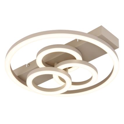 Globo - Dimbar LED-taklampa LED/40W/230V 2700-6500K Ø 35x33 cm beige + fjärrkontroll