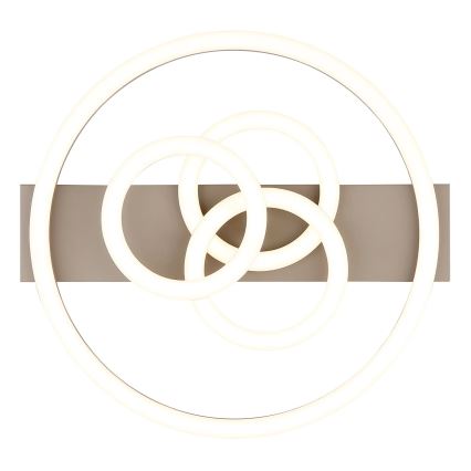 Globo - Dimbar LED-taklampa LED/40W/230V 2700-6500K Ø 35x33 cm beige + fjärrkontroll