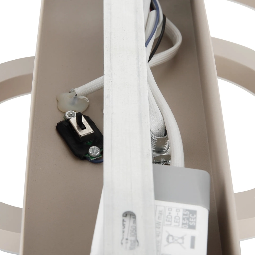 Globo - Dimbar LED-taklampa LED/40W/230V 2700-6500K Ø 35x33 cm beige + fjärrkontroll
