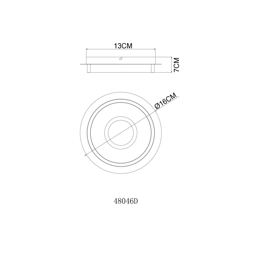 Globo - LED-taklampa LED/8W/230V 3000K Ø 16 cm