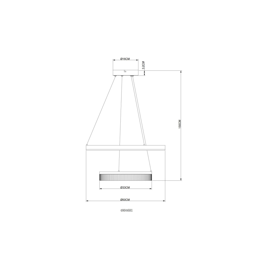 Globo - LED-pendellampa på vajer LED/30W/230V 3000K