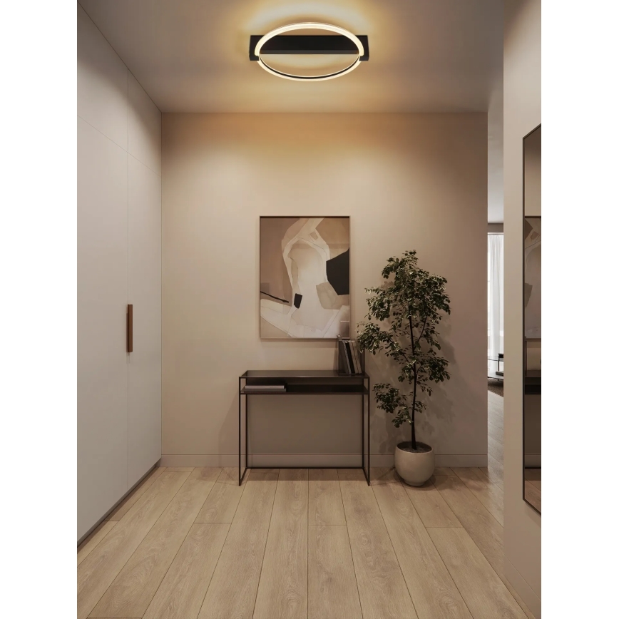 Globo - LED taklampa LED/15W/230V 3000K 41,4x38 cm svart