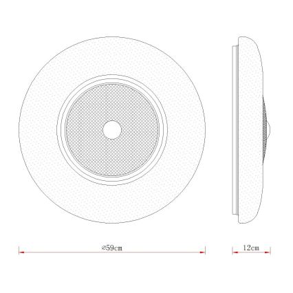 Globo - LED taklampa LED/48W/230V 2700/4000/6000K Ø59 cm vit