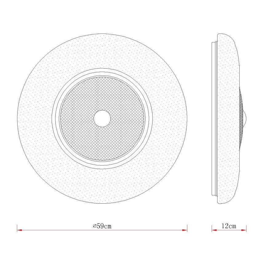 Globo - LED taklampa LED/48W/230V 2700/4000/6000K Ø59 cm vit
