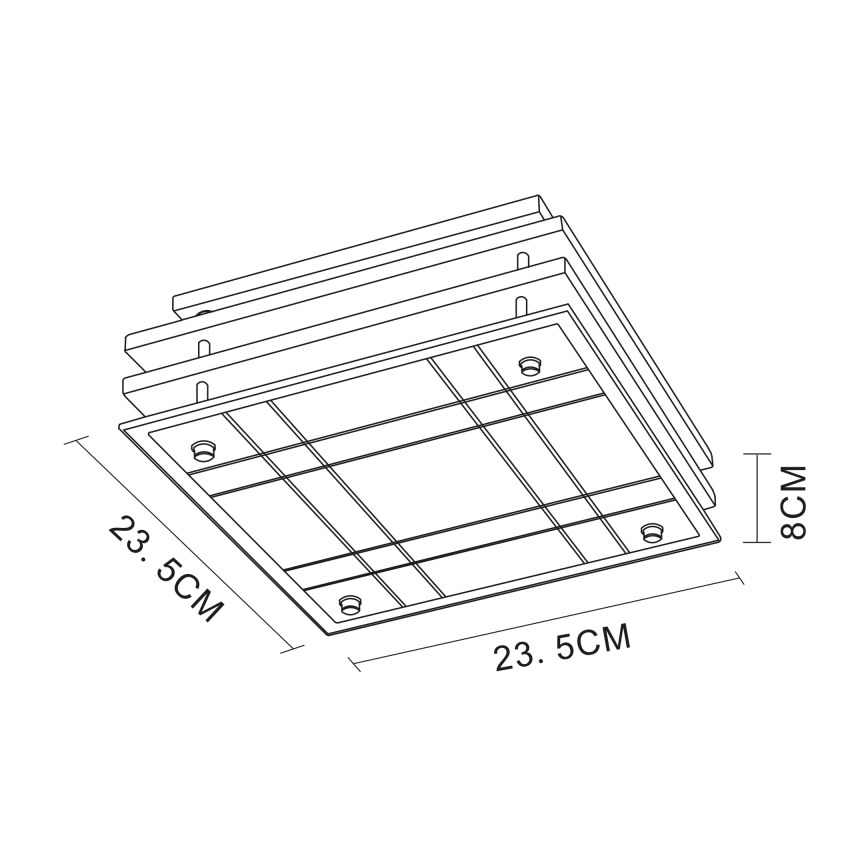 Globo 48089 - Takbelysning 1xE27/60W