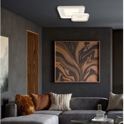 Globo - Dimbar LED-taklampa 48W/230V 2700-6000K 50x50 cm + fjärrkontroll