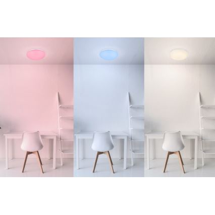 Globo - LED RGB dimbar taklampa 1xLED/12W/230V + 1xLED/3W + fjärrkontroll