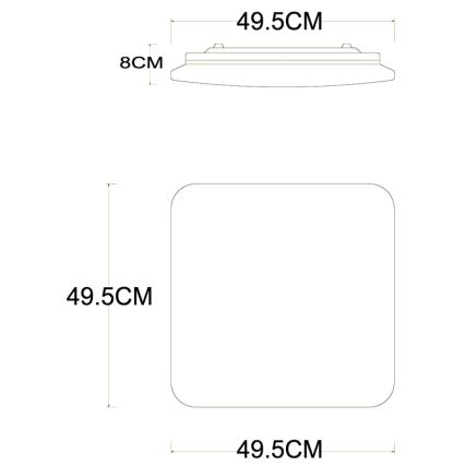 Globo - LED dimbar taklampa LED/40W/230V 2700-6500K Ø 50 cm Wi-Fi Tuya + fjärrkontroll