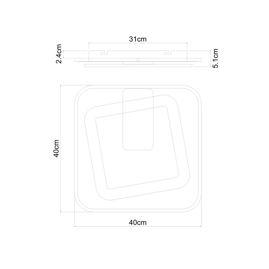 Globo - LED Dimbar taklampa LED/36W/230V 3000-6000K + fjärrkontroll