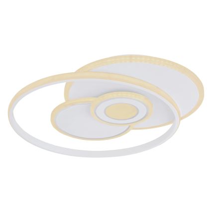Globo - Dimbart LED-takarmatur, 50 W, 230 V, 2700–6000 K, Wi‑Fi Tuya, 46x54,5 cm + fjärrkontroll