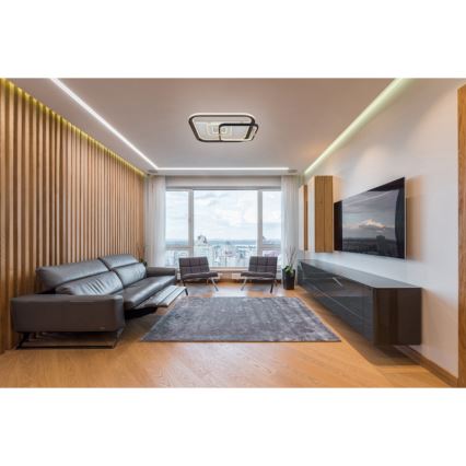 Globo 48459-48 - Dimbart LED-takarmatur ANI LED/48W/230V 2700-6000K 48x52 cm + fjärrkontroll