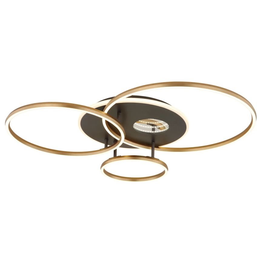 Globo - Dimbart LED-takarmatur LED/54W/230V 2700-6500K 90x70 cm antracit/guld + fjärrkontroll