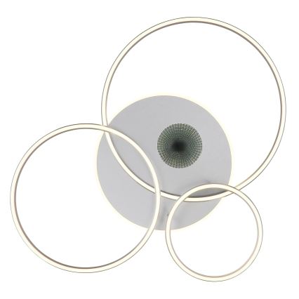 Globo - Dimmbar LED-taklampa LED/54W/230V 2700-6500K 90x70 cm silver + fjärrkontroll
