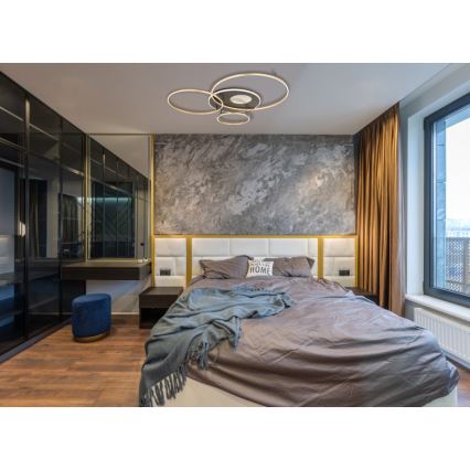 Globo - LED dimbar taklampa LED/70W/230V 2700-6500K guld + fjärrkontroll