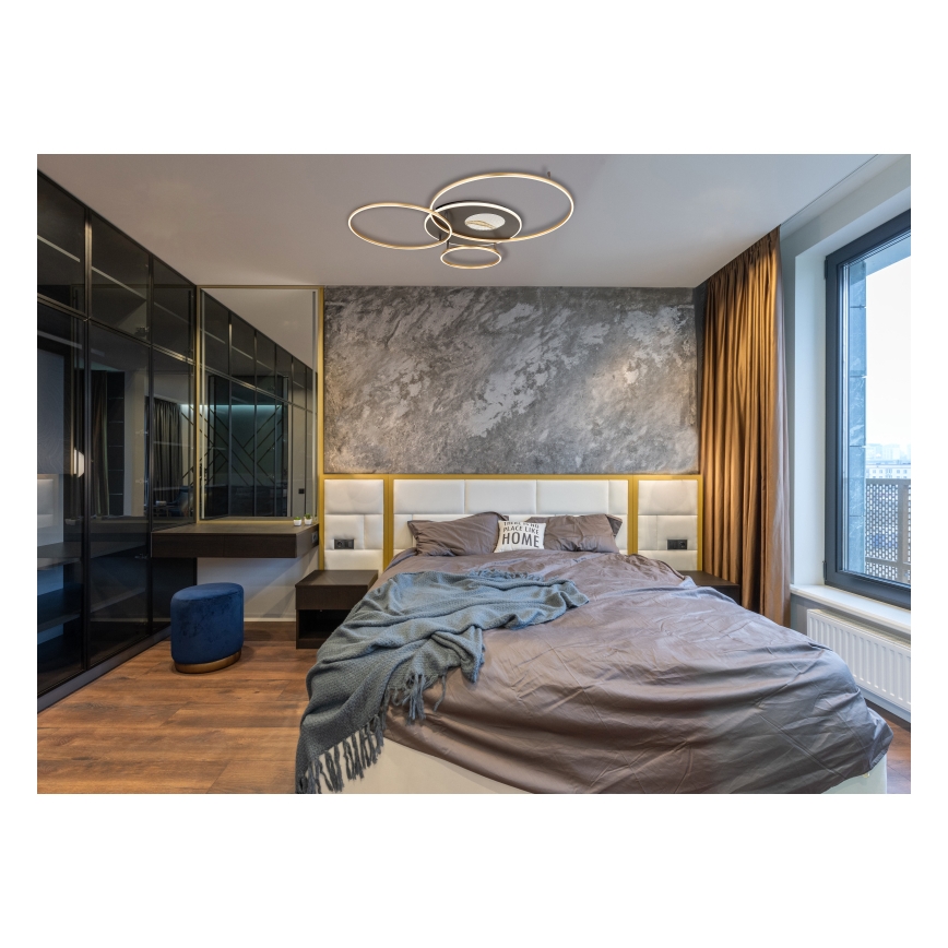 Globo - LED dimbar taklampa LED/70W/230V 2700-6500K guld + fjärrkontroll