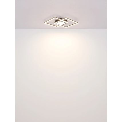 Globo - LED dimbar taklampa LED/32W/230V 2700-6500K 42,6x42,6 cm svart + fjärrkontroll