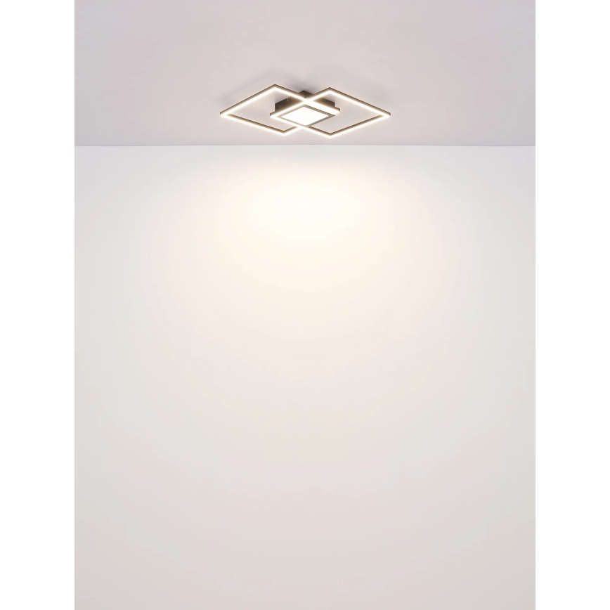 Globo - LED dimbar taklampa LED/32W/230V 2700-6500K 42,6x42,6 cm svart + fjärrkontroll