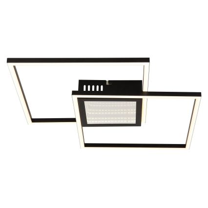 Globo - LED dimbar taklampa LED/32W/230V 2700-6500K 42,6x42,6 cm svart + fjärrkontroll