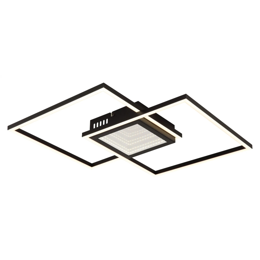 Globo - LED dimbar taklampa LED/32W/230V 2700-6500K 42,6x42,6 cm svart + fjärrkontroll