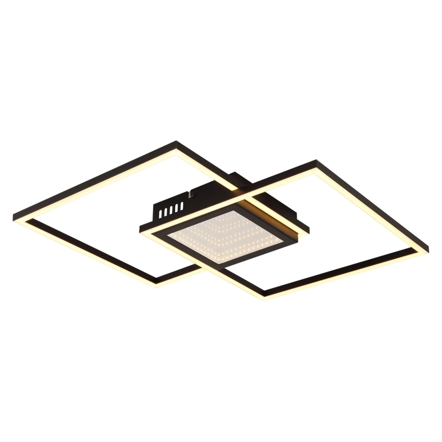 Globo - LED dimbar taklampa LED/32W/230V 2700-6500K 42,6x42,6 cm svart + fjärrkontroll