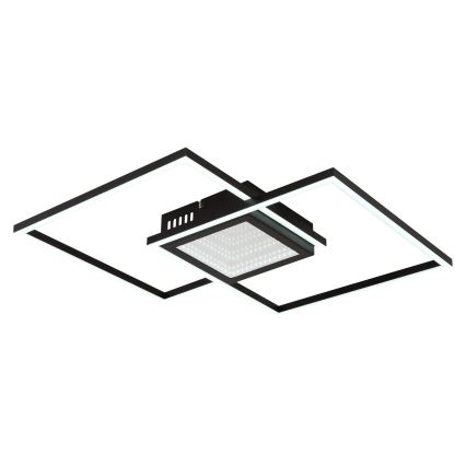 Globo - LED dimbar taklampa LED/32W/230V 2700-6500K 42,6x42,6 cm svart + fjärrkontroll