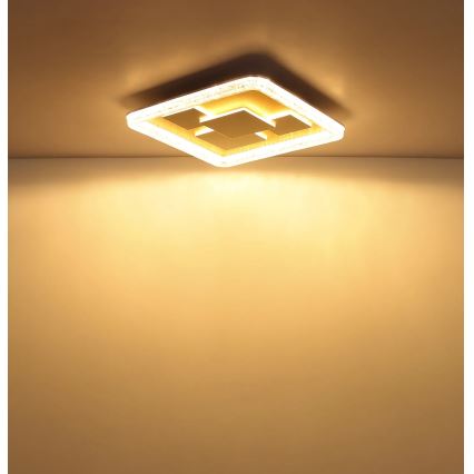 Globo - LED taklampa LED/40W/230V 3000K 48,8x48,8 cm guld