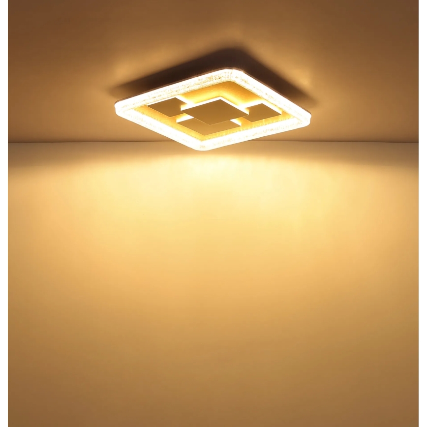 Globo - LED taklampa LED/40W/230V 3000K 48,8x48,8 cm guld