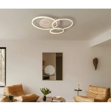 Globo - LED-taklampa LED/40W/230V 3000K 78x60 cm beige