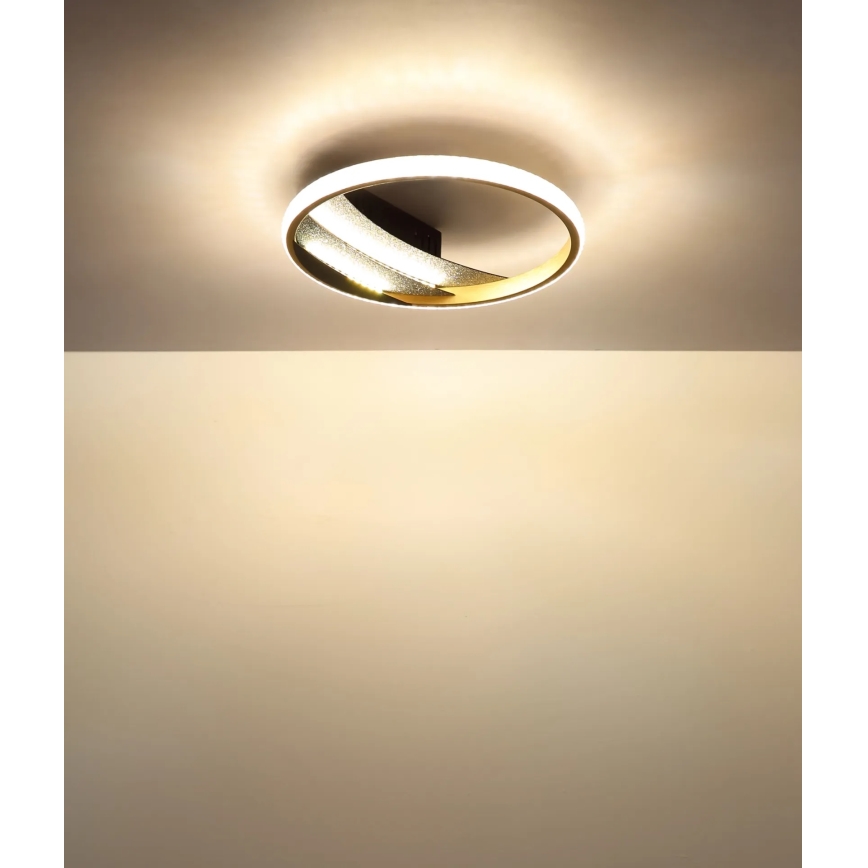 Globo - LED taklampa LED/12W/230V 3000/4000/6000K Ø 29,5 cm guld