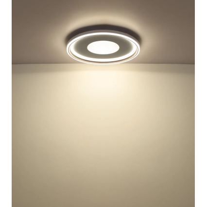 Globo - Dimbar LED-taklampa LED/60W/230V 2700-6000K Ø 59 cm beige + fjärrkontroll
