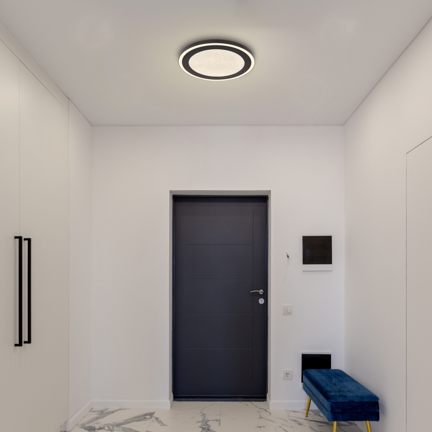 Globo - LED taklampa LED/24W/230V 4000K diameter 34 cm svart