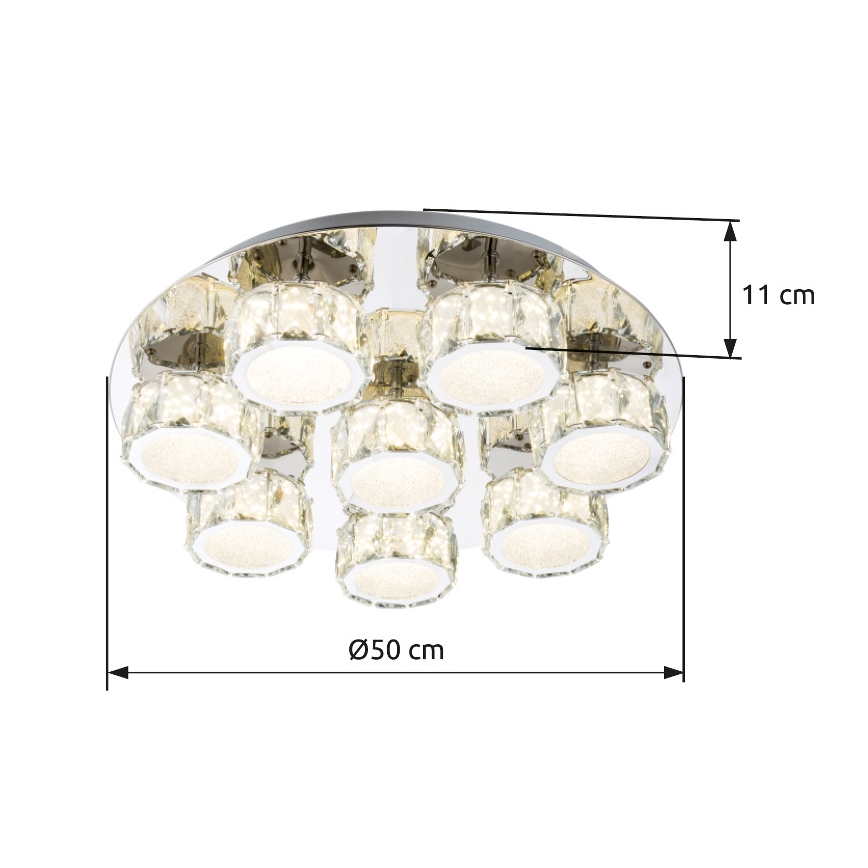 Globo - LED Dimbar taklampa LED/64W/230V 4000K diameter 50 cm