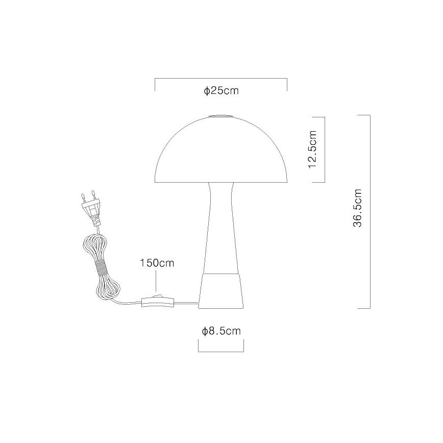 Globo - Bordslampa 1xE27ILLU/40W/230V grön