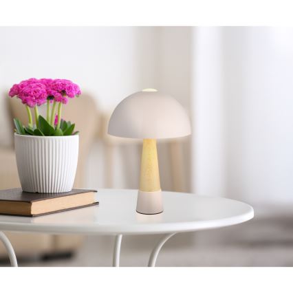 Globo - Bordslampa 1xE27ILLU/40W/230V beige