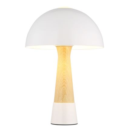 Globo - Bordslampa 1xE27ILLU/40W/230V vit