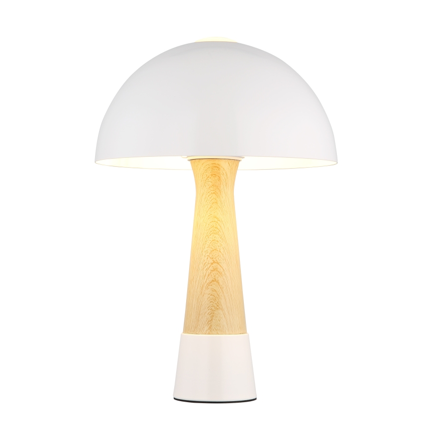 Globo - Bordslampa 1xE27ILLU/40W/230V vit