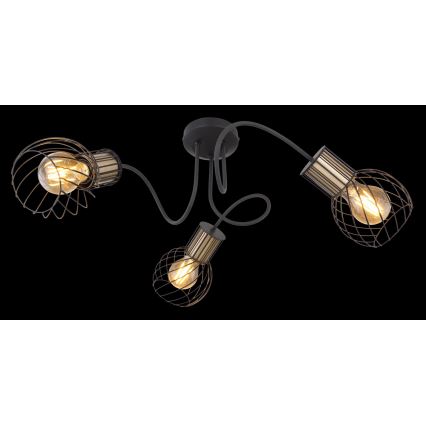 Globo 54013-3 - Ljuskrona ARGUSTO 3xE27/40W/230V