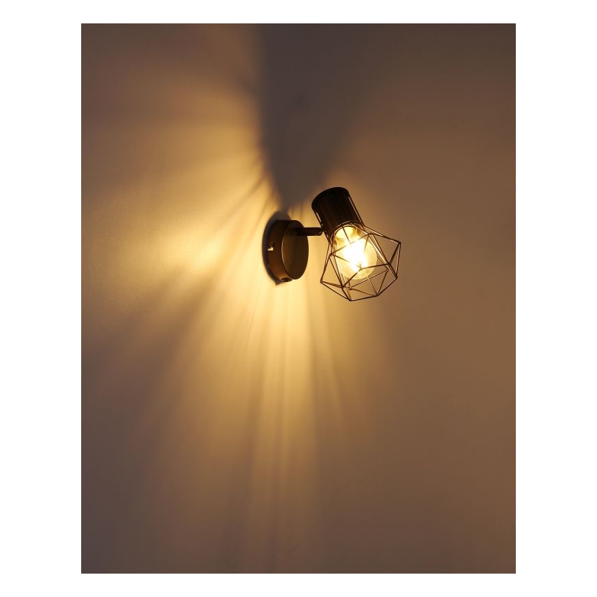 Globo 54017-1 - Väggspotlight PRISKA 1xE27/40W/230V