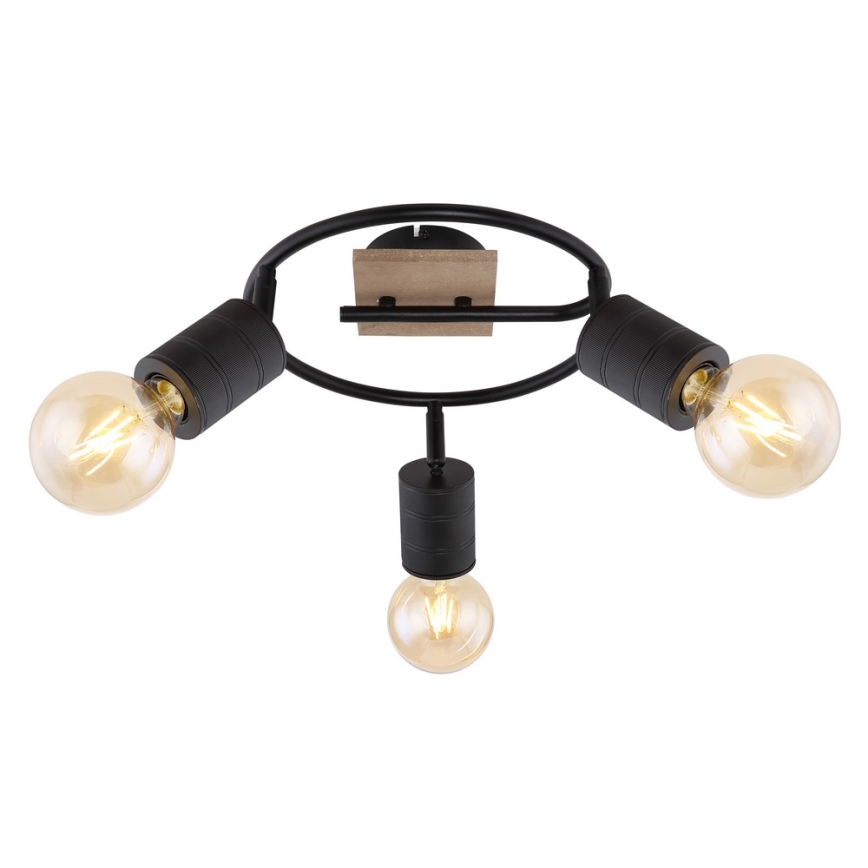 Globo - Spotlight 3xE27/60W/230V poplar