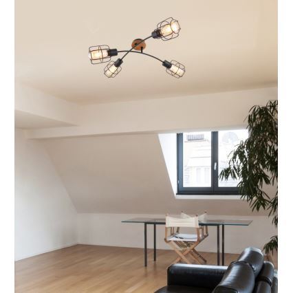Globo - Ytmonterad taklampa 4xE27/40W/230V