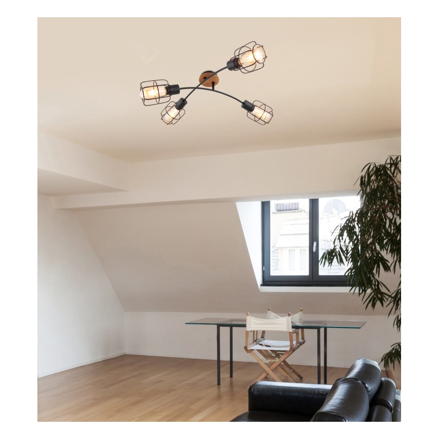 Globo - Ytmonterad taklampa 4xE27/40W/230V