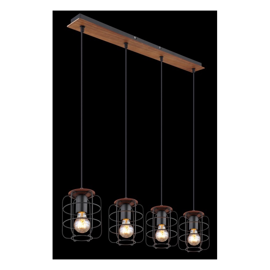 Globo - Hänglampa på vajer 4xE27/40W/230V