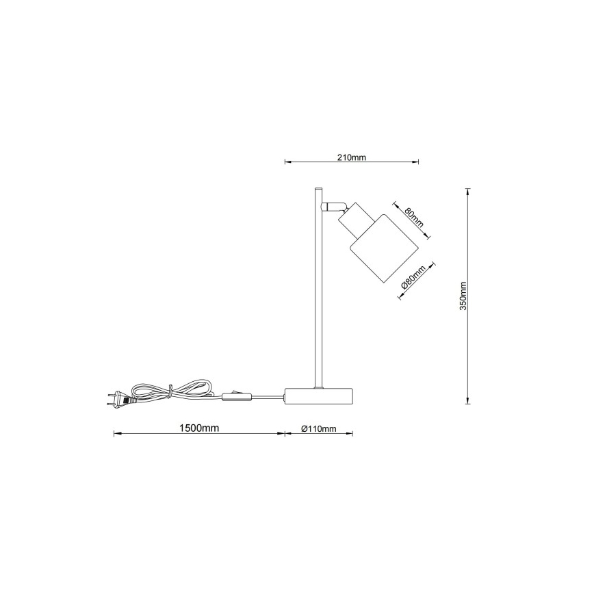 Globo - Bordslampa 1xE14/25W/230V