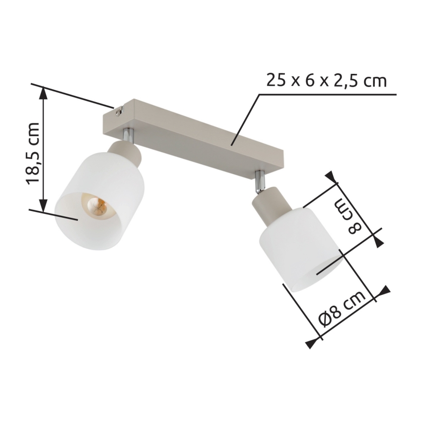 Globo - Spotlampa 2xE14/25W/230V