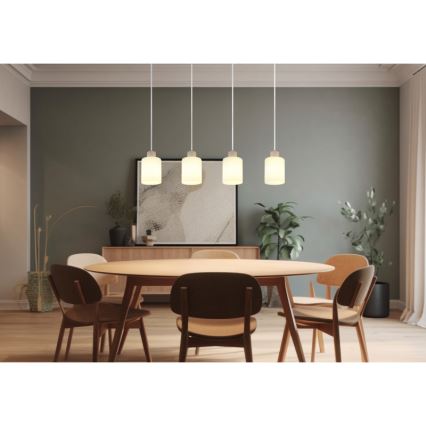 Globo - Takpendel med sladd 4xE27/40W/230V