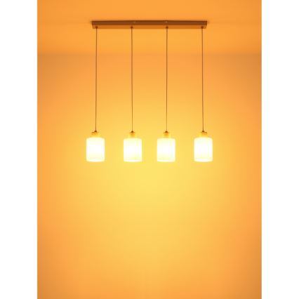 Globo - Takpendel med sladd 4xE27/40W/230V