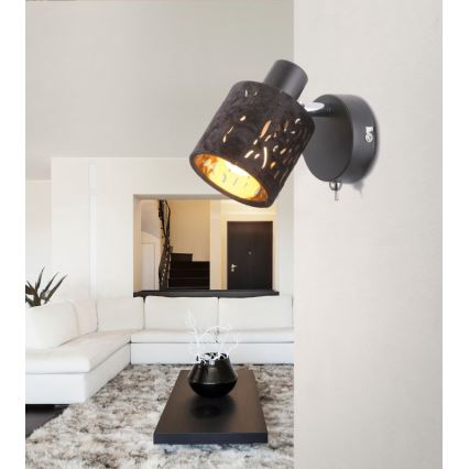 Globo 54121-1 - Väggspotlight TROY 1xE14/8W/230V