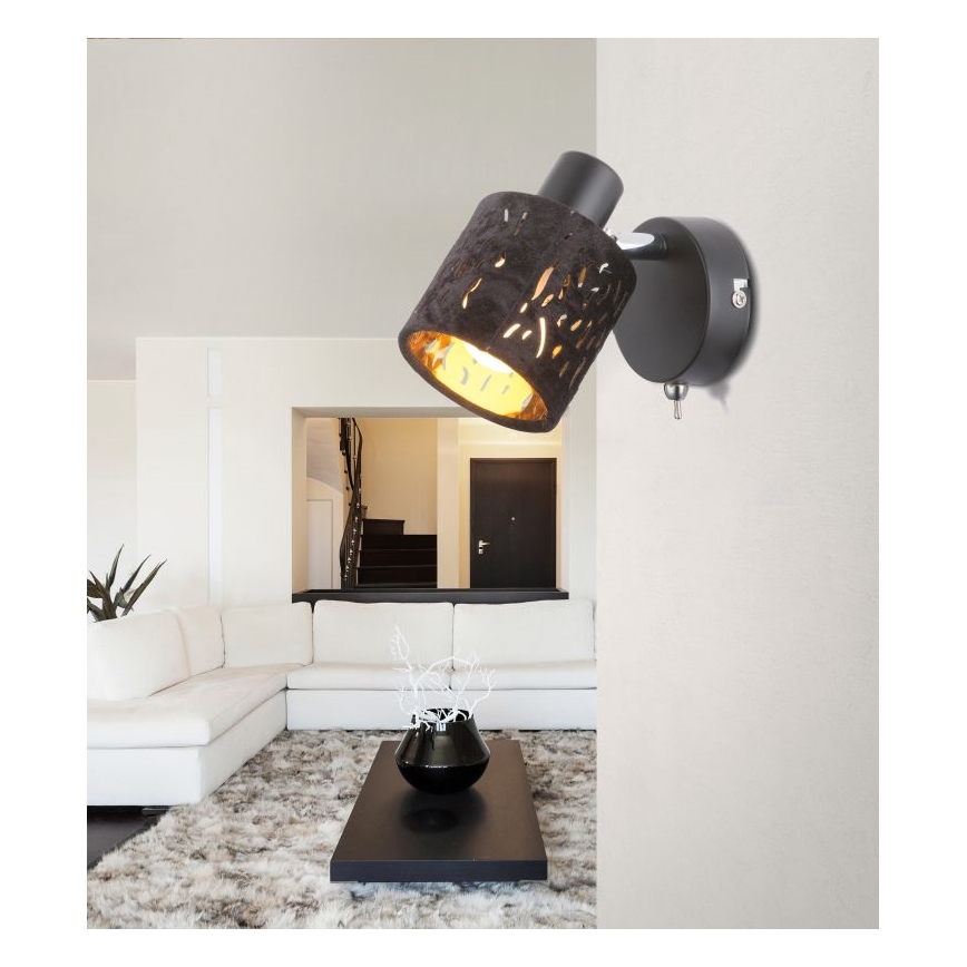 Globo 54121-1 - Väggspotlight TROY 1xE14/8W/230V