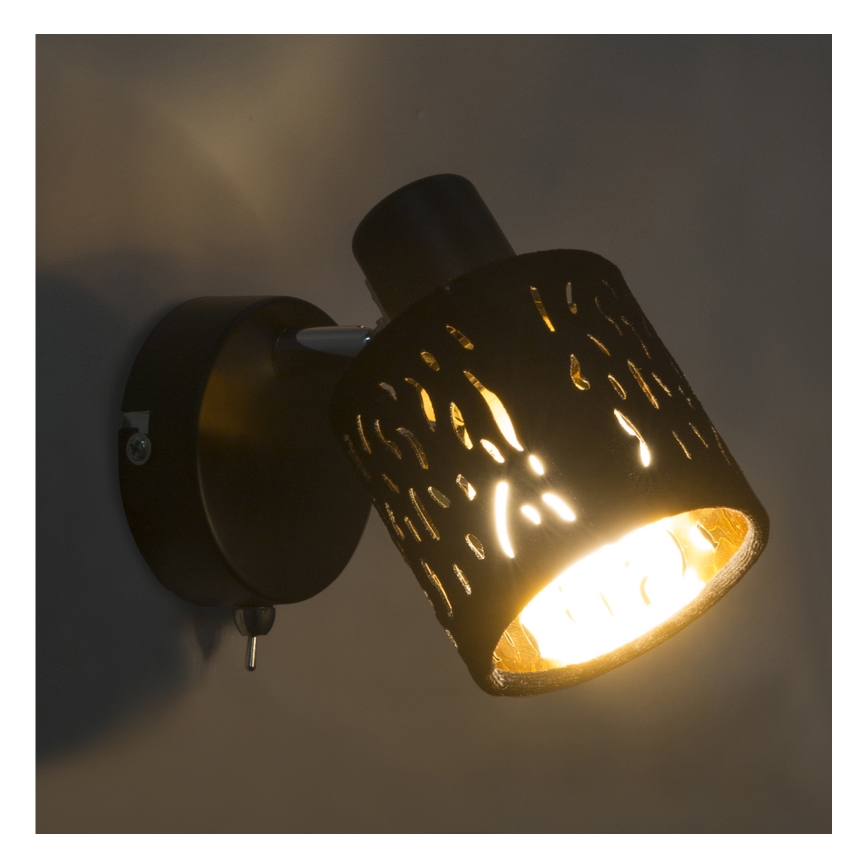 Globo 54121-1 - Väggspotlight TROY 1xE14/8W/230V